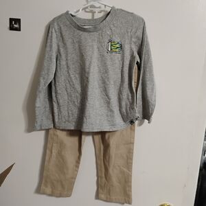 Cozy Gray Long Sleeve Kids Tee